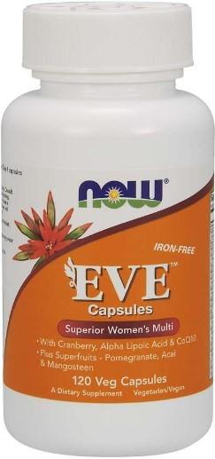 NOW Foods Eve iron free Multi-Vitamin for Women 120 Veg Caps | CSN